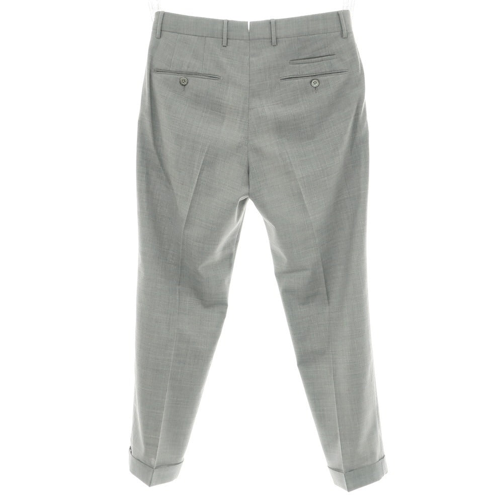 【中古】ピーティートリノ PT TORINO TECHNO WASHABLE WOOL ストレッチ ポリエステルウール ドレススラックスパンツ ライトグレー【 46 】【 状態ランクA 】【 メンズ 】