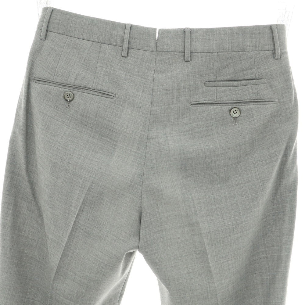 【中古】ピーティートリノ PT TORINO TECHNO WASHABLE WOOL ストレッチ ポリエステルウール ドレススラックスパンツ ライトグレー【 46 】【 状態ランクA 】【 メンズ 】