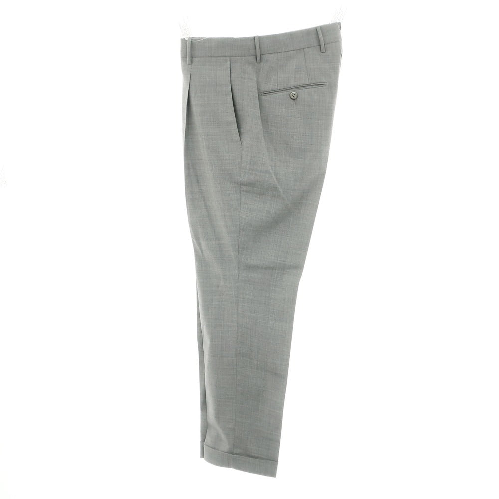 【中古】ピーティートリノ PT TORINO TECHNO WASHABLE WOOL ストレッチ ポリエステルウール ドレススラックスパンツ ライトグレー【 46 】【 状態ランクA 】【 メンズ 】