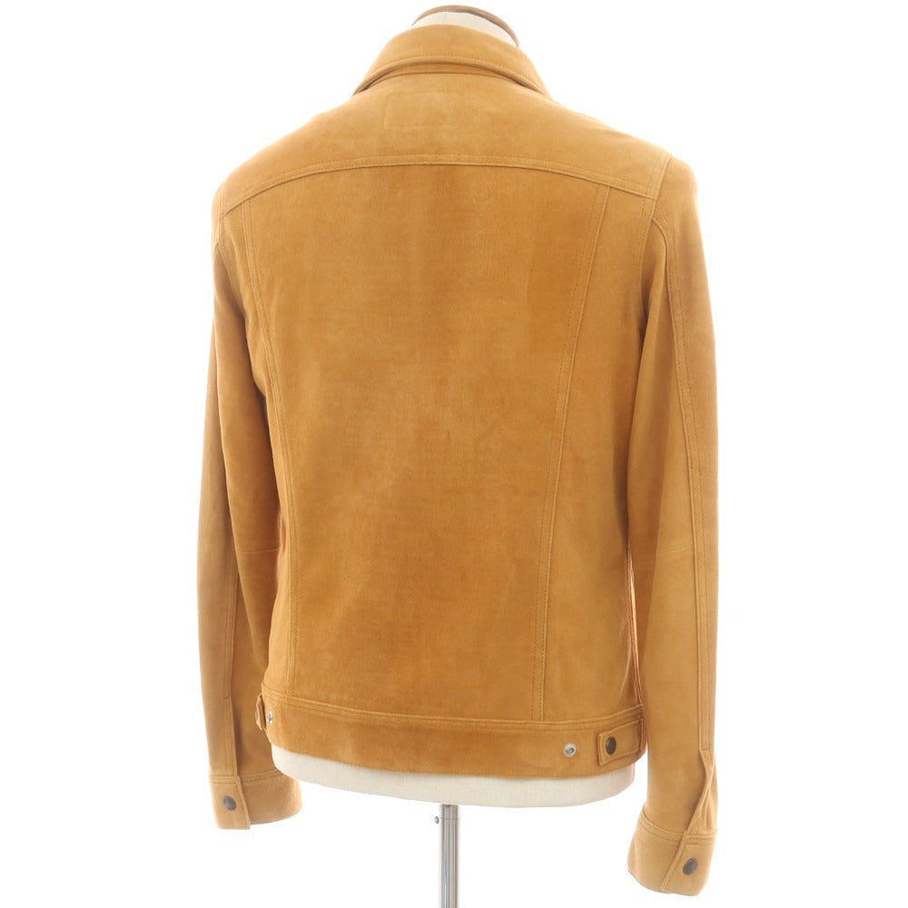 【中古】ハバノス HABANOS シープスエード レザーブルゾン キャメルオレンジ系【 M 】【 状態ランクC 】【 メンズ 】