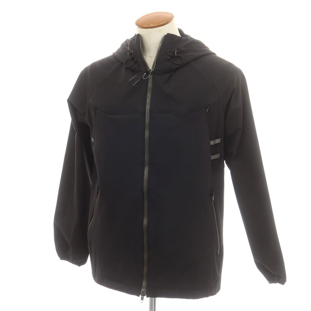 【中古】エイチアイピーバイ ソリード H.I.P. by SOLIDO ストレッチ ナイロン ダブルジップ フーデッドブルゾン ブラック【 2 】【 状態ランクB 】【 メンズ 】