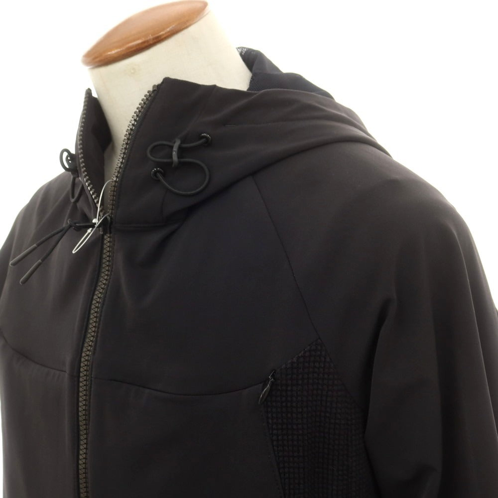 【中古】エイチアイピーバイ ソリード H.I.P. by SOLIDO ストレッチ ナイロン ダブルジップ フーデッドブルゾン ブラック【 2 】【 状態ランクB 】【 メンズ 】