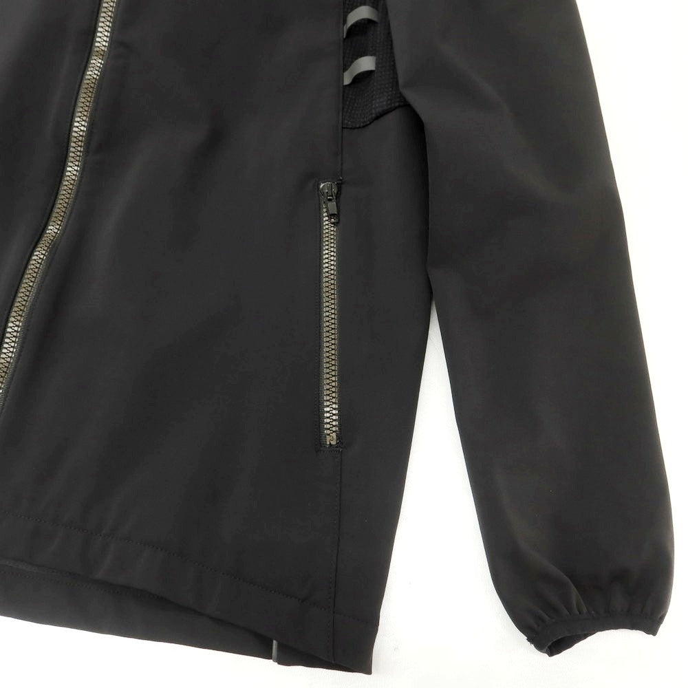 【中古】エイチアイピーバイ ソリード H.I.P. by SOLIDO ストレッチ ナイロン ダブルジップ フーデッドブルゾン ブラック【 2 】【 状態ランクB 】【 メンズ 】