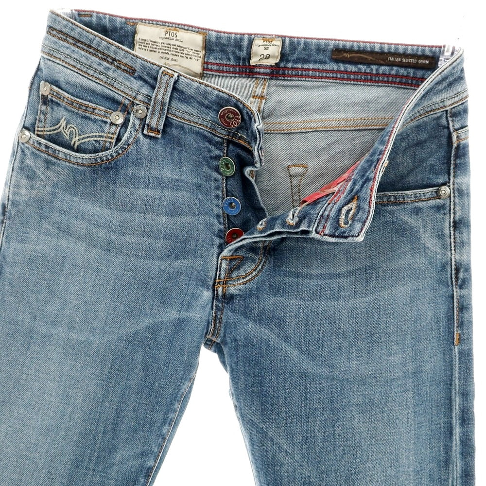 【中古】ピーティーゼロチンクエ PT05 ストレッチ コットン ジーンズ デニムパンツ ネイビーブルー系【 28 】【 状態ランクB 】【 メンズ 】