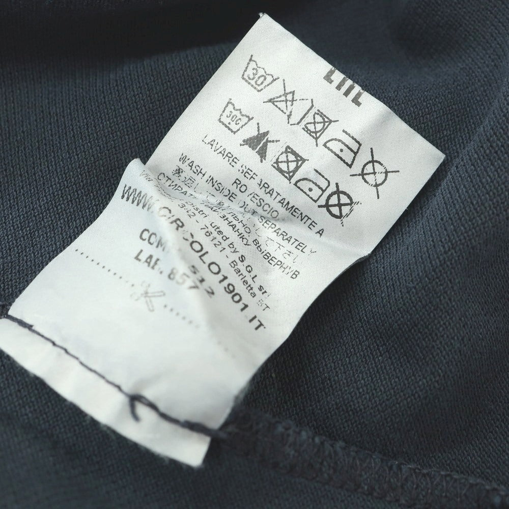 【中古】チルコロ1901 CIRCOLO 1901 ストレッチ コットン ポケット 半袖Tシャツ ネイビー【 2XL 】【 状態ランクB 】【 メンズ 】