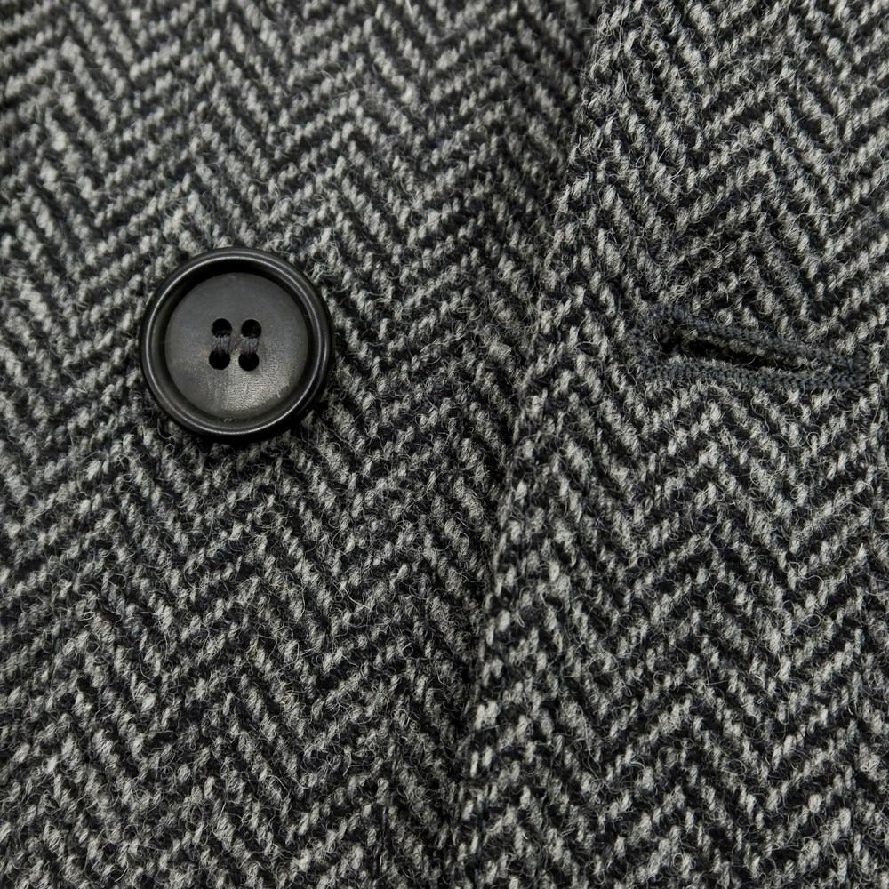 【中古】ルイジ ボレッリ Luigi Borrelli ヘリンボーンウール サファリジャケット グレー系【 44 】【 状態ランクB 】【 メンズ 】