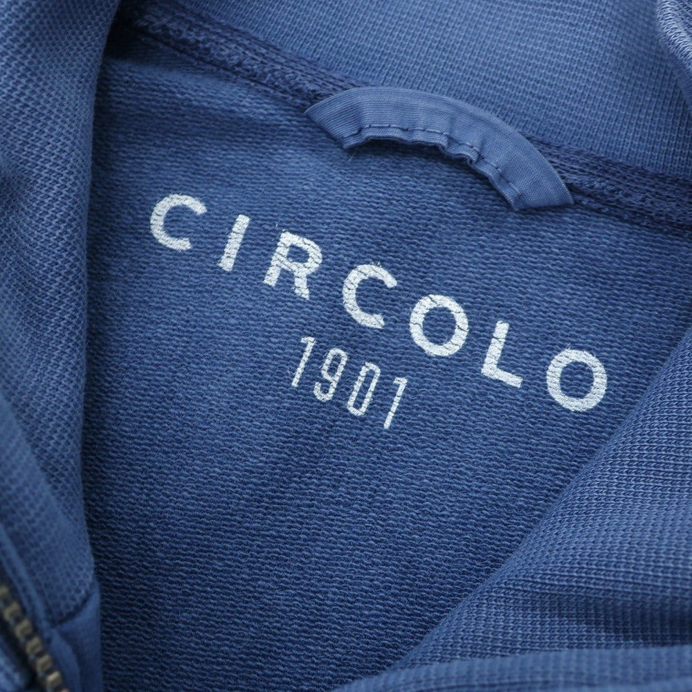 【中古】チルコロ1901 CIRCOLO 1901 ストレッチ コットン ジップアップ スイングトップ ブルー【 S 】【 状態ランクC 】【 メンズ 】