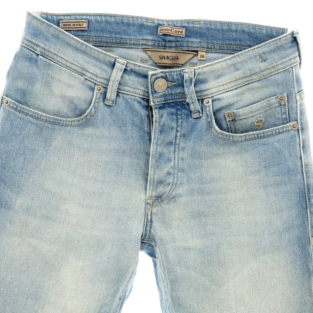 【中古】シビリア SIVIGLIA ストレッチ コットン ジーンズ デニムパンツ ライトブルー【 28 】【 状態ランクB 】【 メンズ 】