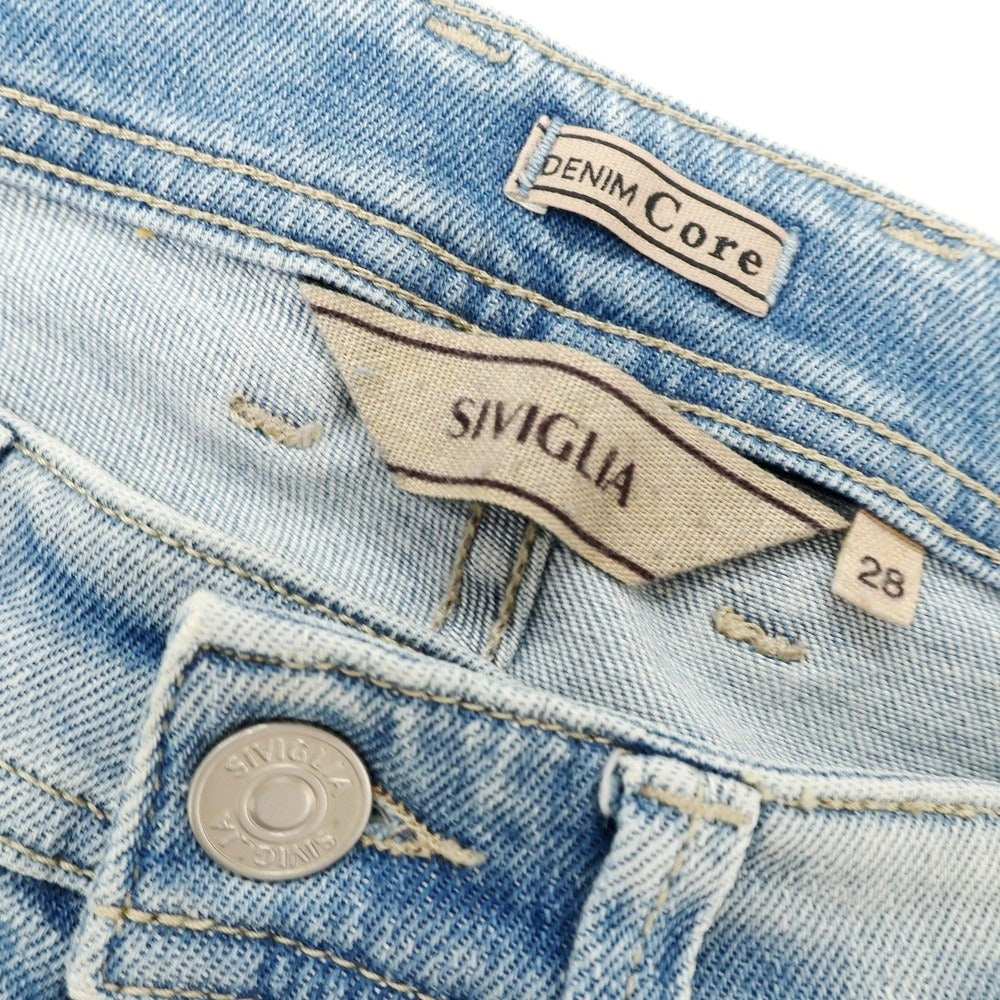 【中古】シビリア SIVIGLIA ストレッチ コットン ジーンズ デニムパンツ ライトブルー【 28 】【 状態ランクB 】【 メンズ 】