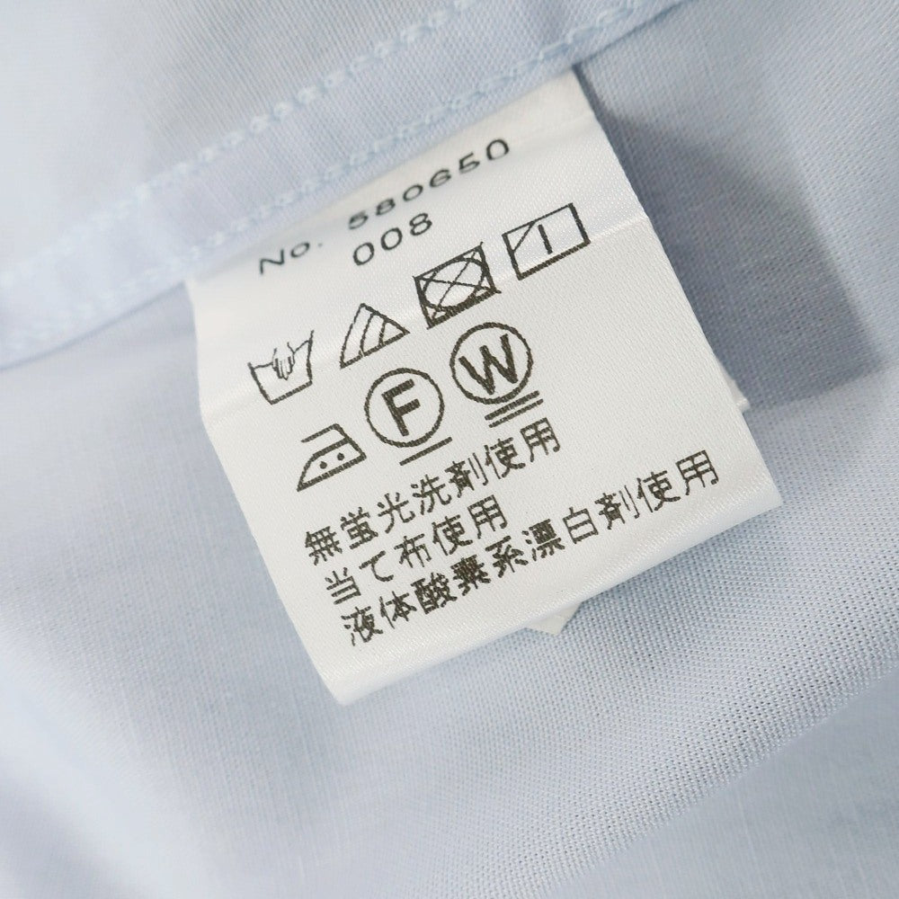 【中古】ガリポリカミチェリア GALLIPOLI camiceria fuego ストレッチ コットン ワイドカラー ドレスシャツ ライトブルー【 50 】【 状態ランクB 】【 メンズ 】