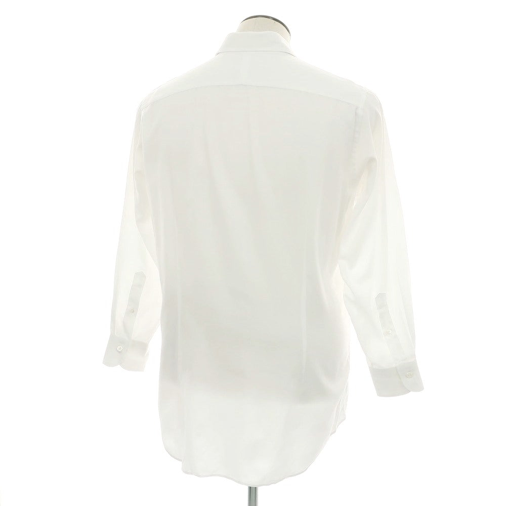 【中古】イタルスタイル ITAL STYLE コットン系 ワイドカラー ドレスシャツ ホワイト【 43 】【 状態ランクC 】【 メンズ 】