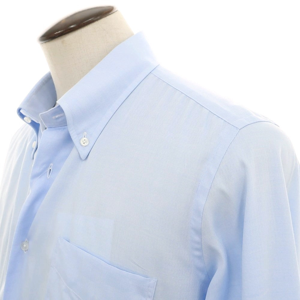 【中古】アザブテーラー azabu tailor コットン ボタンダウン ドレスシャツ ライトブルー【 サイズ表記なし(XXXL) 】【 状態ランクB 】【 メンズ 】