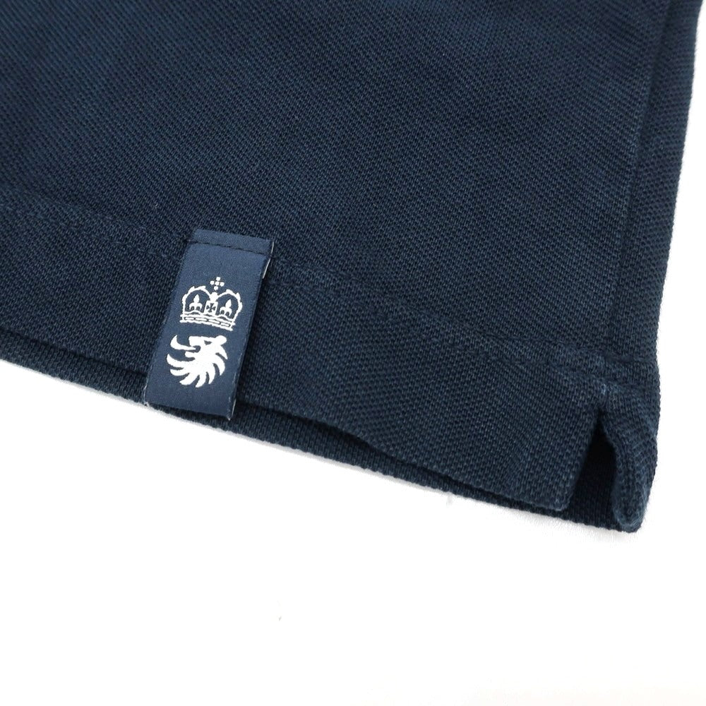 【中古】ドルモア DRUMOHR コットン 半袖ポロシャツ ダークネイビー【 XL 】【 状態ランクC 】【 メンズ 】