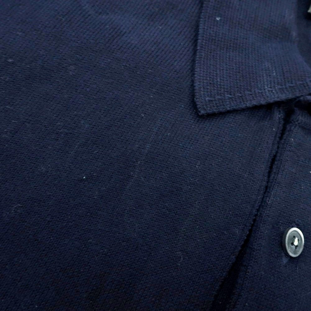 【中古】バフィー BAFY ハイゲージ コットン 半袖 ポロニット ネイビー【 48 】【 状態ランクC 】【 メンズ 】