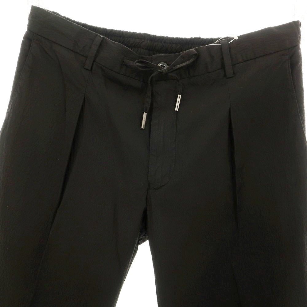 【中古】ジェルマーノ GERMANO シアサッカー ストレッチコットン カジュアルスラックスパンツ ブラック【 52 】【 状態ランクB 】【 メンズ 】
