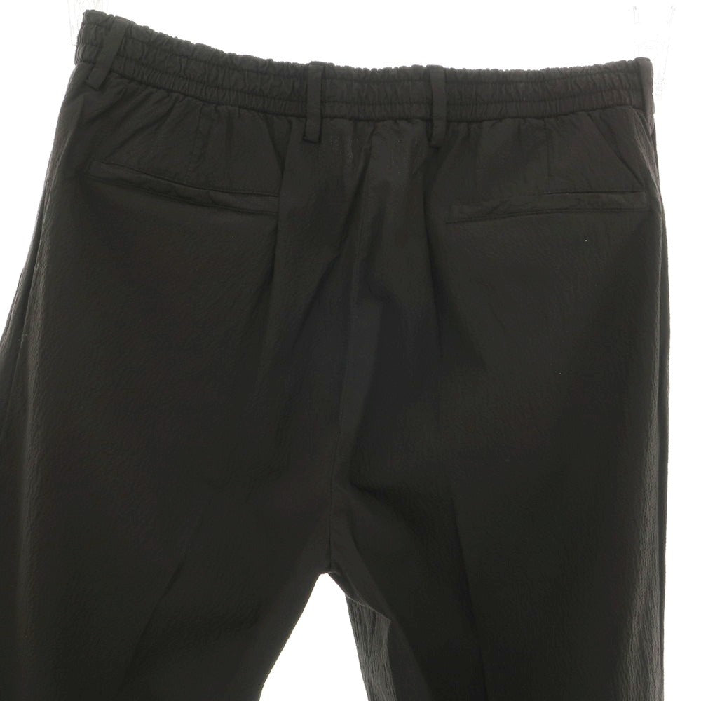 【中古】ジェルマーノ GERMANO シアサッカー ストレッチコットン カジュアルスラックスパンツ ブラック【 52 】【 状態ランクB 】【 メンズ 】
