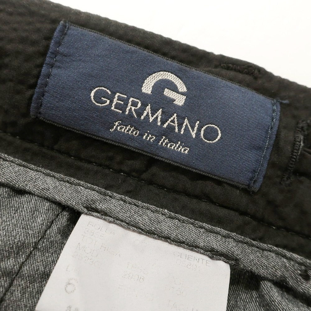 【中古】ジェルマーノ GERMANO シアサッカー ストレッチコットン カジュアルスラックスパンツ ブラック【 52 】【 状態ランクB 】【 メンズ 】