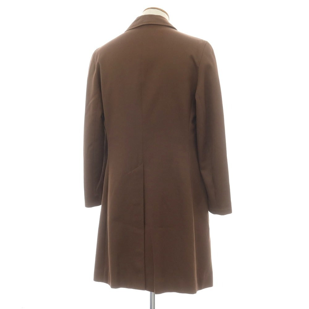 【中古】アクアスキュータム Aquascutum コットンポリエステル ステンカラーコート ブラウン【 M 】【 状態ランクC 】【 メンズ 】