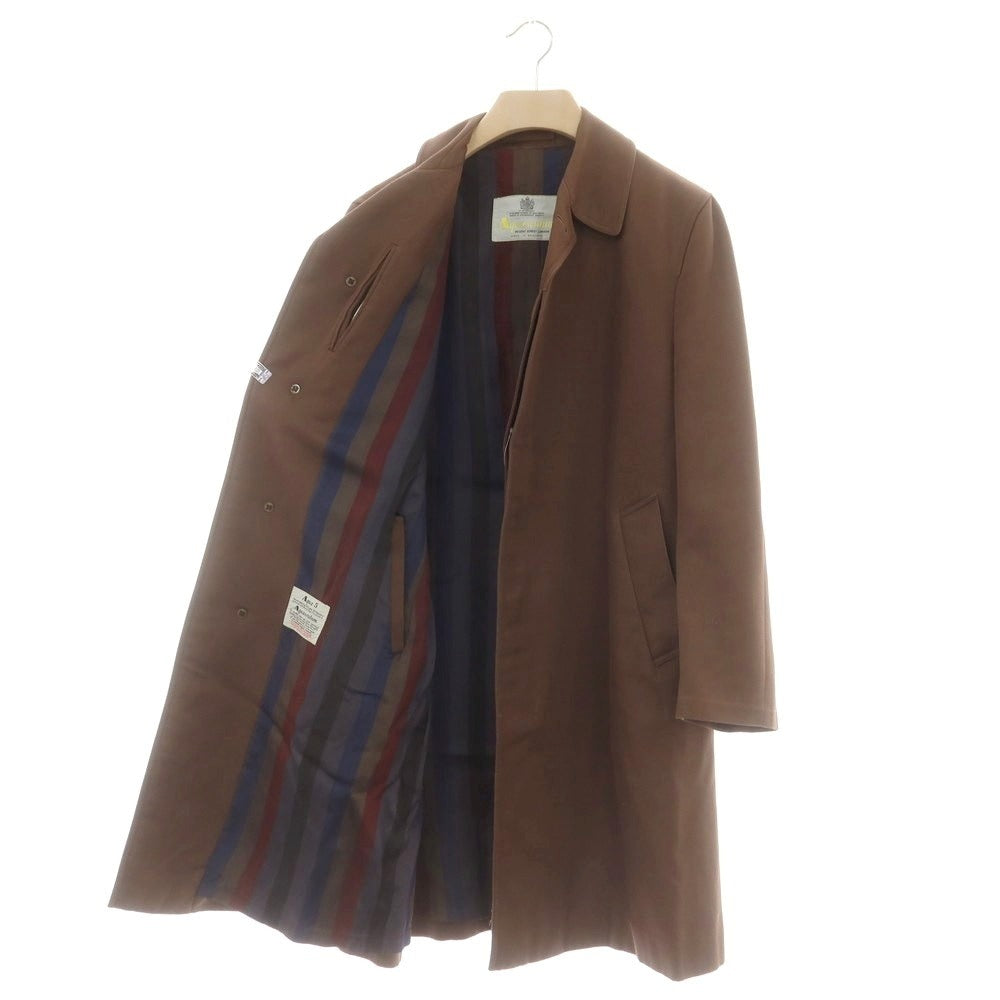 【中古】アクアスキュータム Aquascutum コットンポリエステル ステンカラーコート ブラウン【 M 】【 状態ランクC 】【 メンズ 】