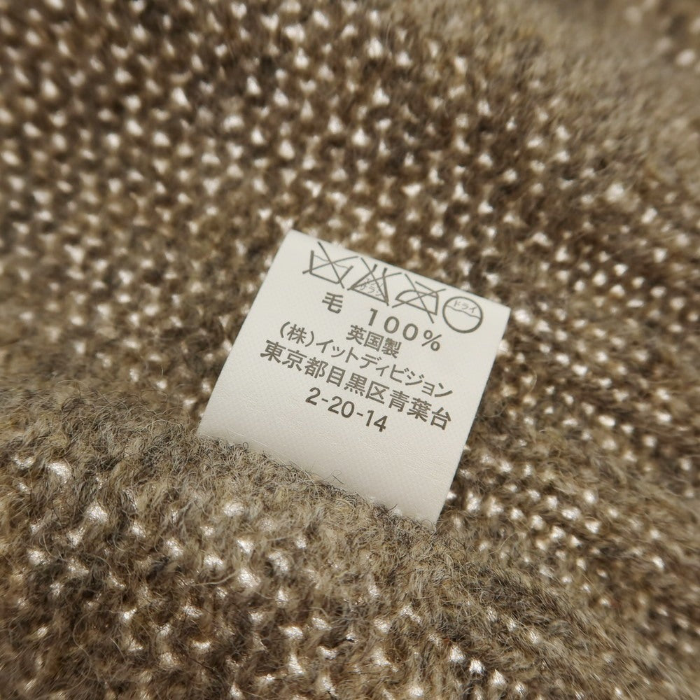 【中古】インバーアラン INVERALLAN ウール クルーネック プルオーバーニット グレー【 40 】【 状態ランクC 】【 メンズ 】