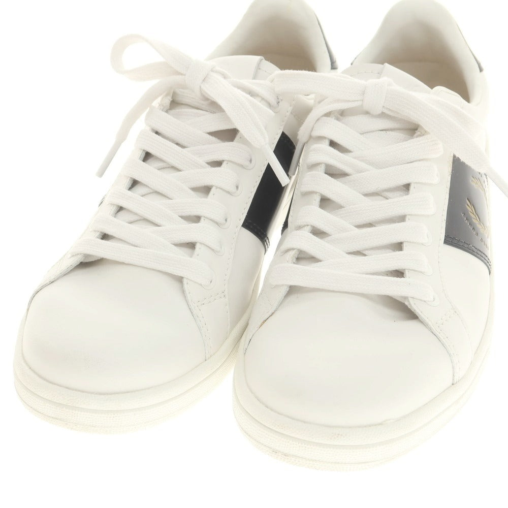 【中古】フレッドペリー FRED PERRY レザー スニーカー ホワイト【 UK8 】【 状態ランクB 】【 メンズ 】