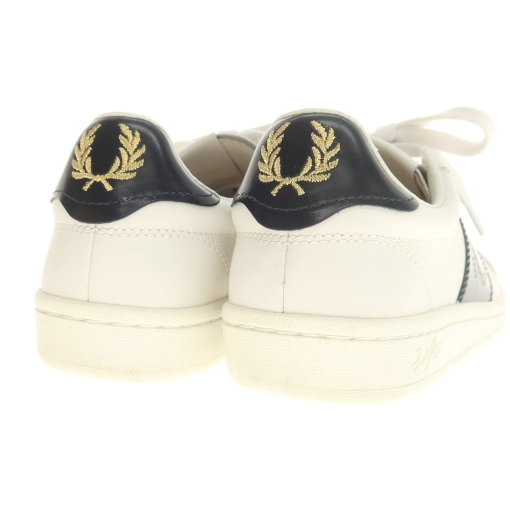 【中古】フレッドペリー FRED PERRY レザー スニーカー ホワイト【 UK8 】【 状態ランクB 】【 メンズ 】