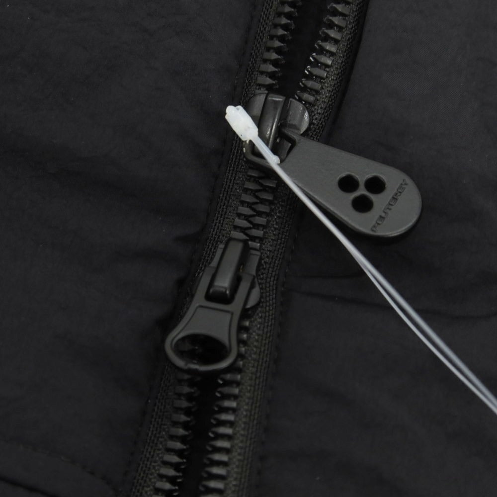 【中古】ピューテリー PEUTEREY ナイロン スタンドカラー ダブルジップ 中綿ベスト ブルゾン ブラック【 M 】【 状態ランクA 】【 メンズ 】