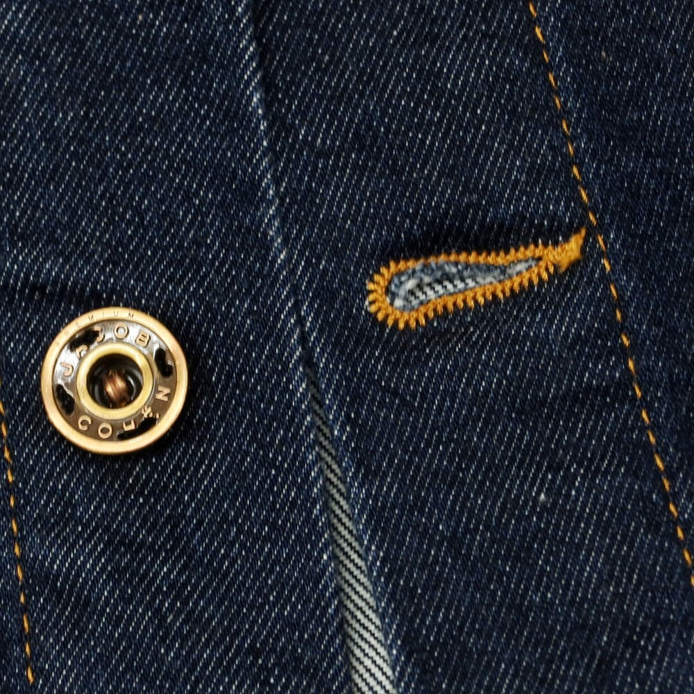 【中古】ヤコブコーエン JACOB COHEN YORK COMF ストレッチ コットン デニムジャケット ネイビー【 L 】【 状態ランクA 】【 メンズ 】