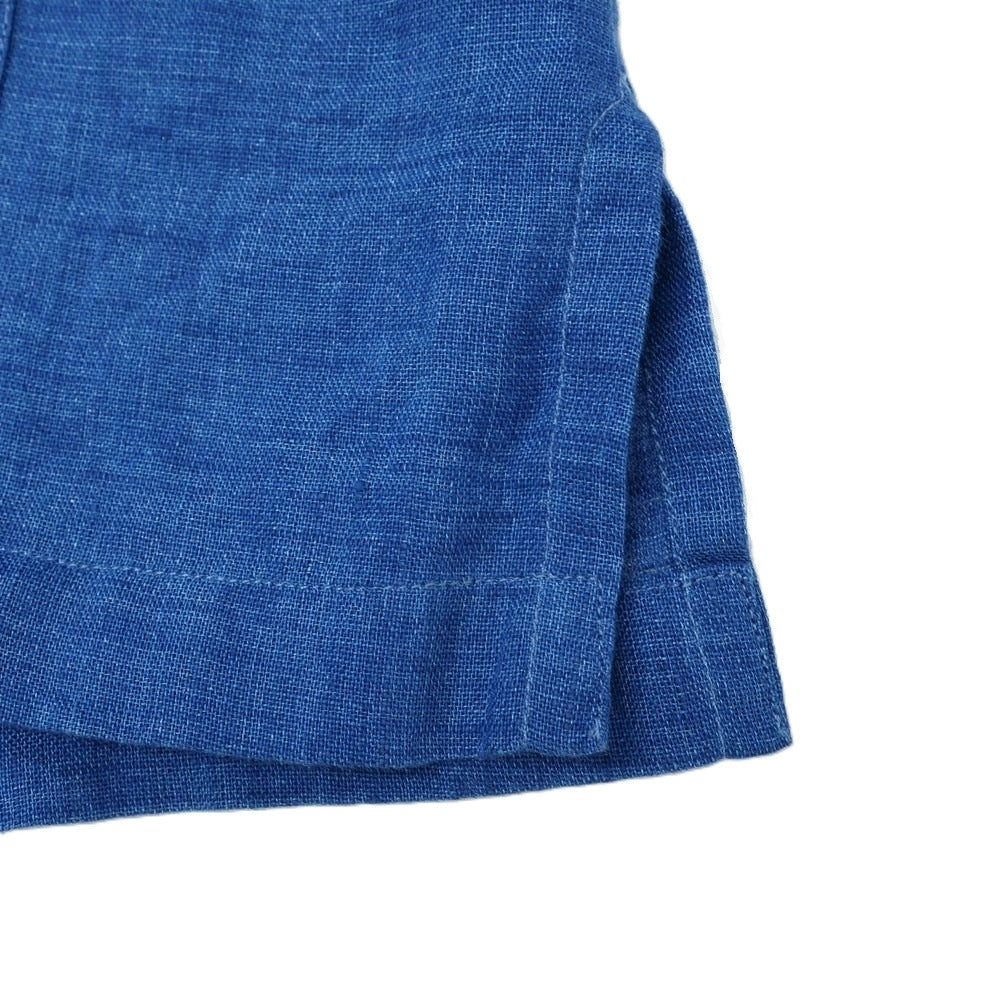 【中古】ラルディーニ LARDINI リネン オープンカラー 半袖シャツ ブルー【 L 】【 状態ランクB 】【 メンズ 】