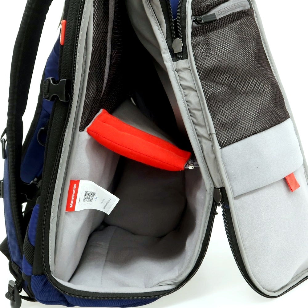 【中古】マンフロット Manfrotto ナイロン バックパック・リュック カメラバッグ ライトネイビー【 状態ランクB 】【 メンズ 】