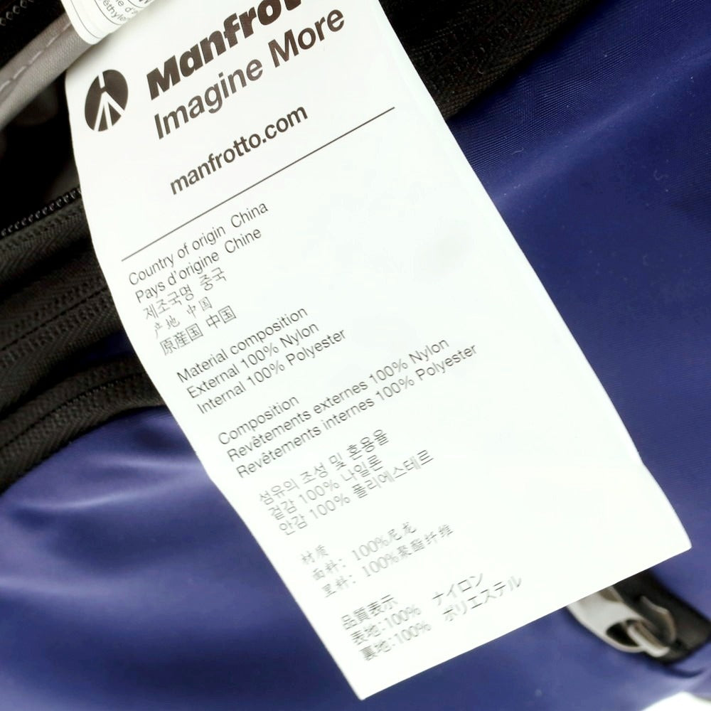 【中古】マンフロット Manfrotto ナイロン バックパック・リュック カメラバッグ ライトネイビー【 状態ランクB 】【 メンズ 】