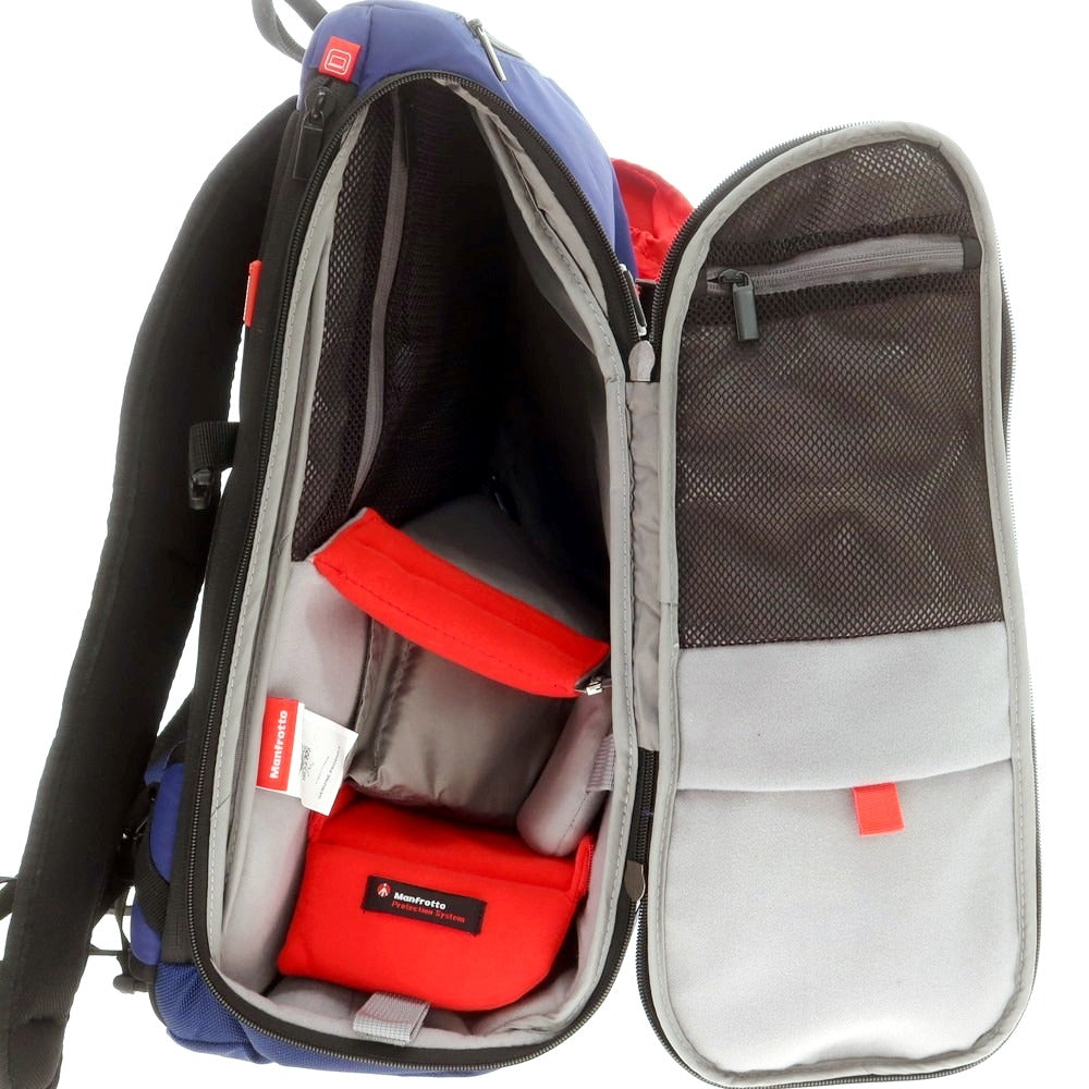 【中古】マンフロット Manfrotto ナイロン バックパック・リュック カメラバッグ ライトネイビー【 状態ランクB 】【 メンズ 】