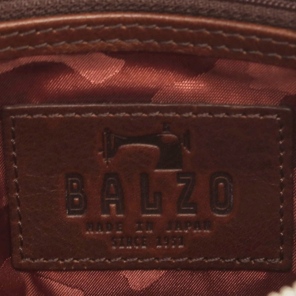 【中古】バルゾ BALZO レザー ショルダーバッグ ブラウン【 状態ランクB 】【 メンズ 】