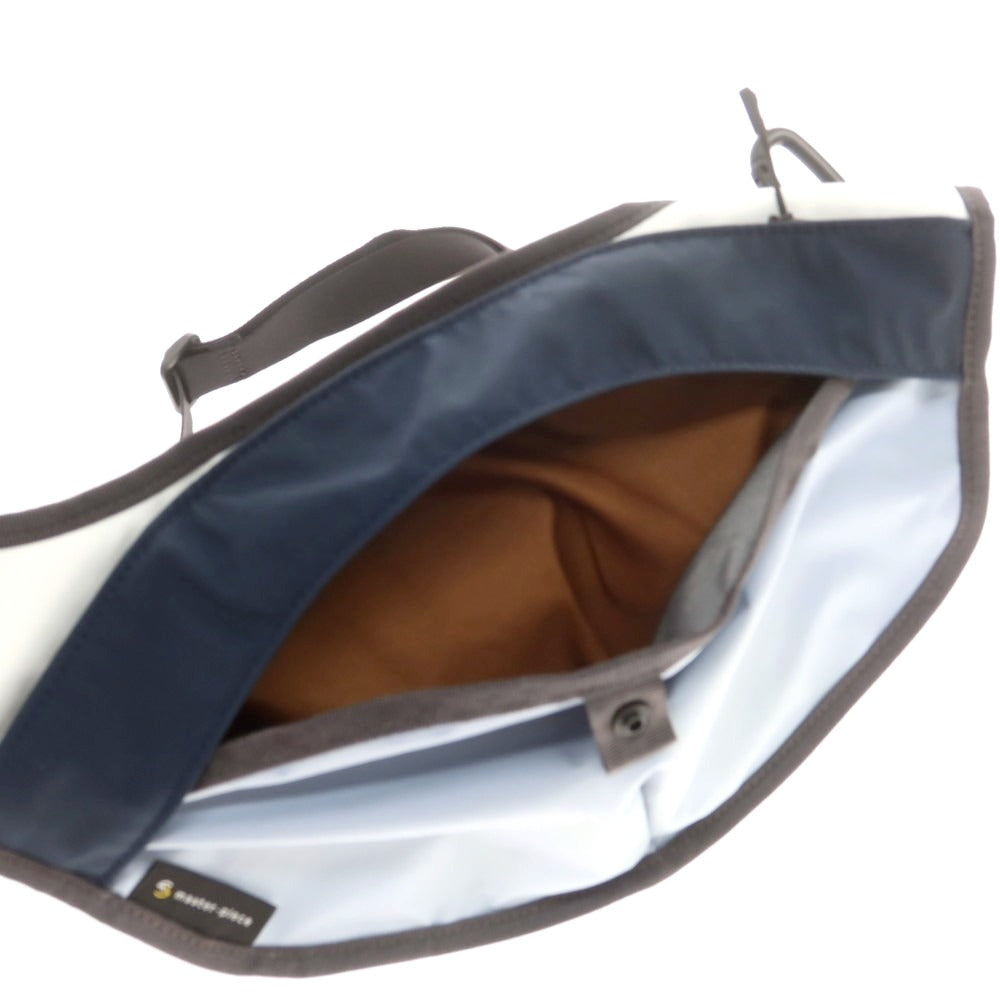 【中古】マスターピース MASTER PIECE ナイロン ショルダーバッグ アイスブルーxネイビー【 状態ランクC 】【 メンズ 】