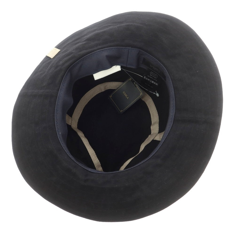 【中古】【未使用】カシラ CA4LA コットン 中折れハット ブラック【 L 】【 状態ランクS 】【 メンズ 】