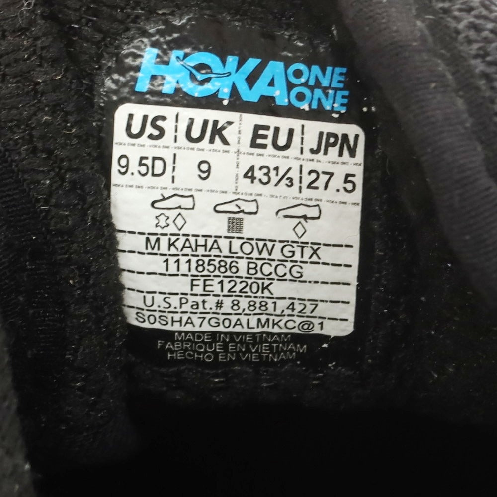 【中古】ホカ オネ オネ HOKA ONE ONE KAHA 2 GTX スニーカー ブラック【 27.5 】【 状態ランクB 】【 メンズ 】