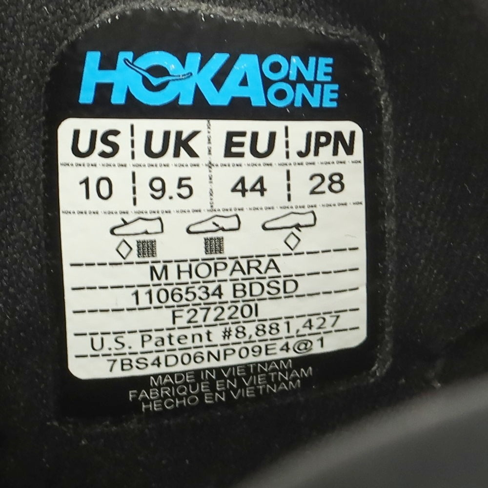 【中古】ホカ オネ オネ HOKA ONE ONE HOPARA サンダル ブラック【 28 】【 状態ランクC 】【 メンズ 】