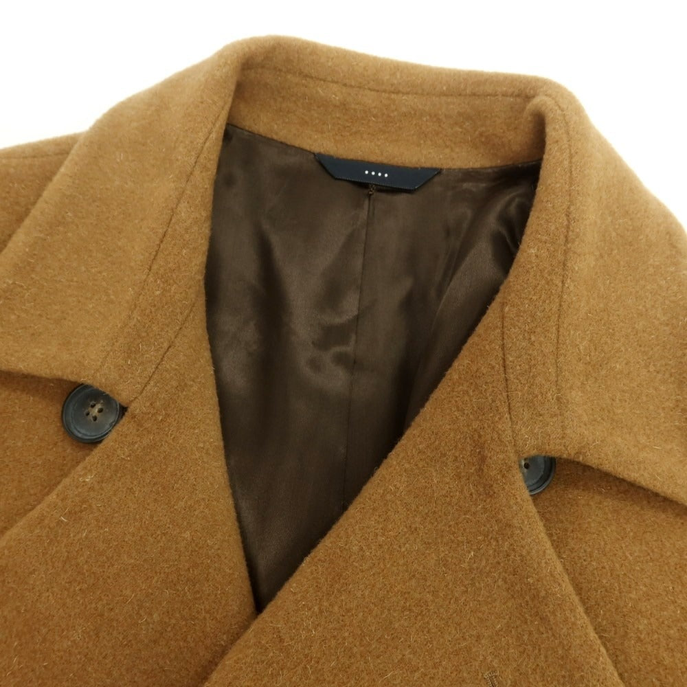 【中古】イーヴォ Hevo ウールポリエステル ダブルブレストコート キャメル【 54 】【 状態ランクB 】【 メンズ 】