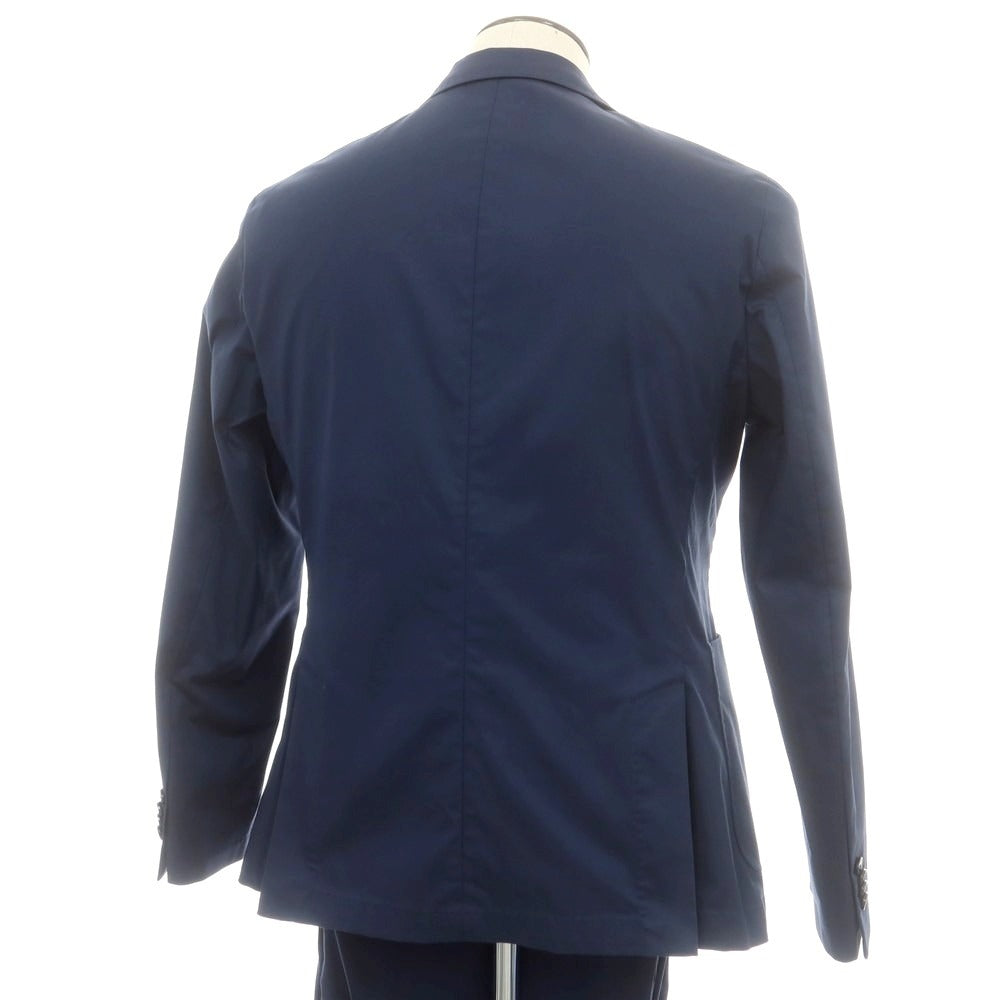 【中古】マニュエル リッツ MANUEL RITZ ストレッチコットンナイロン 2つボタンスーツ ネイビー系【 52 】【 状態ランクB 】【 メンズ 】