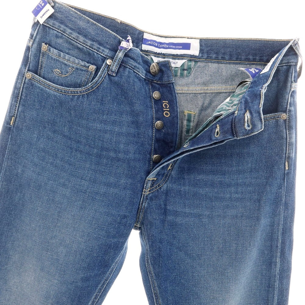 【新品】ヤコブコーエン JACOB COHEN ICIO コットン ジーンズ デニムパンツ ブルー【 34 】【 状態ランクN 】【 メンズ 】