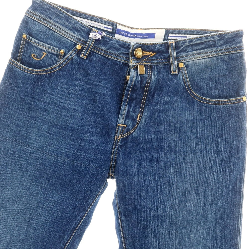 【新品】ヤコブコーエン JACOB COHEN SCOTT PREMIUM EDITION コットン ジーンズ デニムパンツ ブルー【 34 】【 状態ランクN 】【 メンズ 】