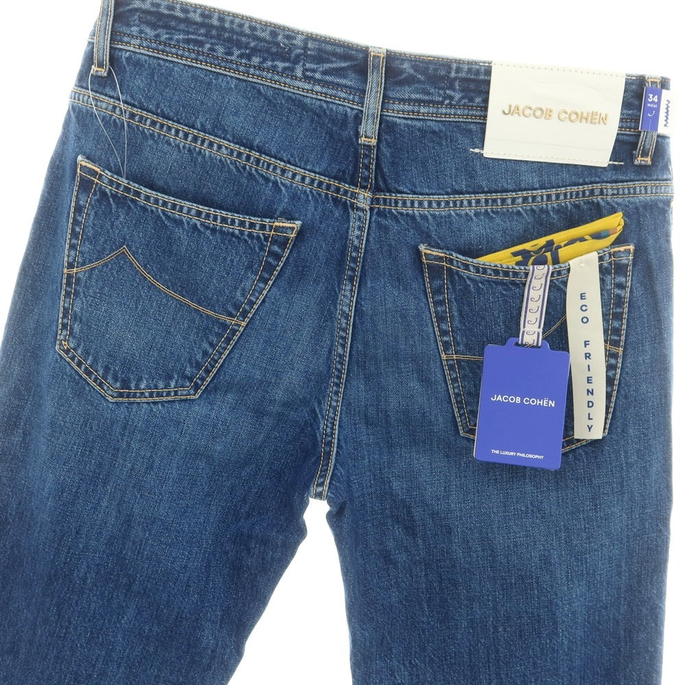 【新品】ヤコブコーエン JACOB COHEN SCOTT PREMIUM EDITION コットン ジーンズ デニムパンツ ブルー【 34 】【 状態ランクN 】【 メンズ 】