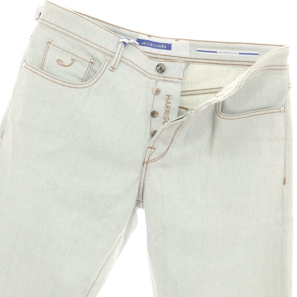 【新品アウトレット】ヤコブコーエン JACOB COHEN HARRISON ストレッチ コットン ジーンズ デニムパンツ アイスブルー系【 34 】【 状態ランクN- 】【 メンズ 】