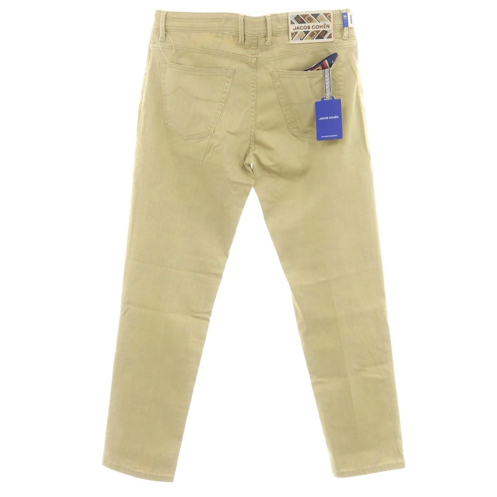【新品】ヤコブコーエン JACOB COHEN SCOTT ストレッチ コットン 5ポケットパンツ ベージュ【 34 】【 状態ランクN 】【 メンズ 】