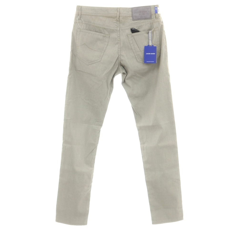 【新品】ヤコブコーエン JACOB COHEN NICK SLIM ストレッチ コットン 5ポケットパンツ グレー【 34 】【 状態ランクN 】【 メンズ 】