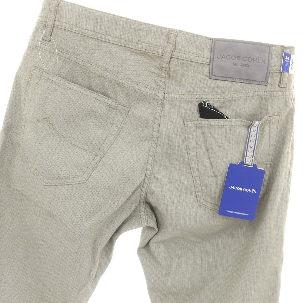 【新品】ヤコブコーエン JACOB COHEN NICK SLIM ストレッチ コットン 5ポケットパンツ グレー【 34 】【 状態ランクN 】【 メンズ 】
