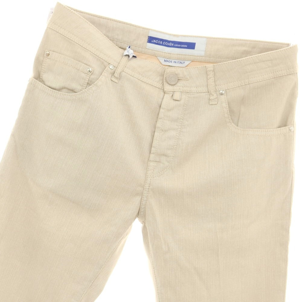 【新品】ヤコブコーエン JACOB COHEN SCOTT ストレッチ コットン 5ポケットパンツ ベージュ【 34 】【 状態ランクN 】【 メンズ 】