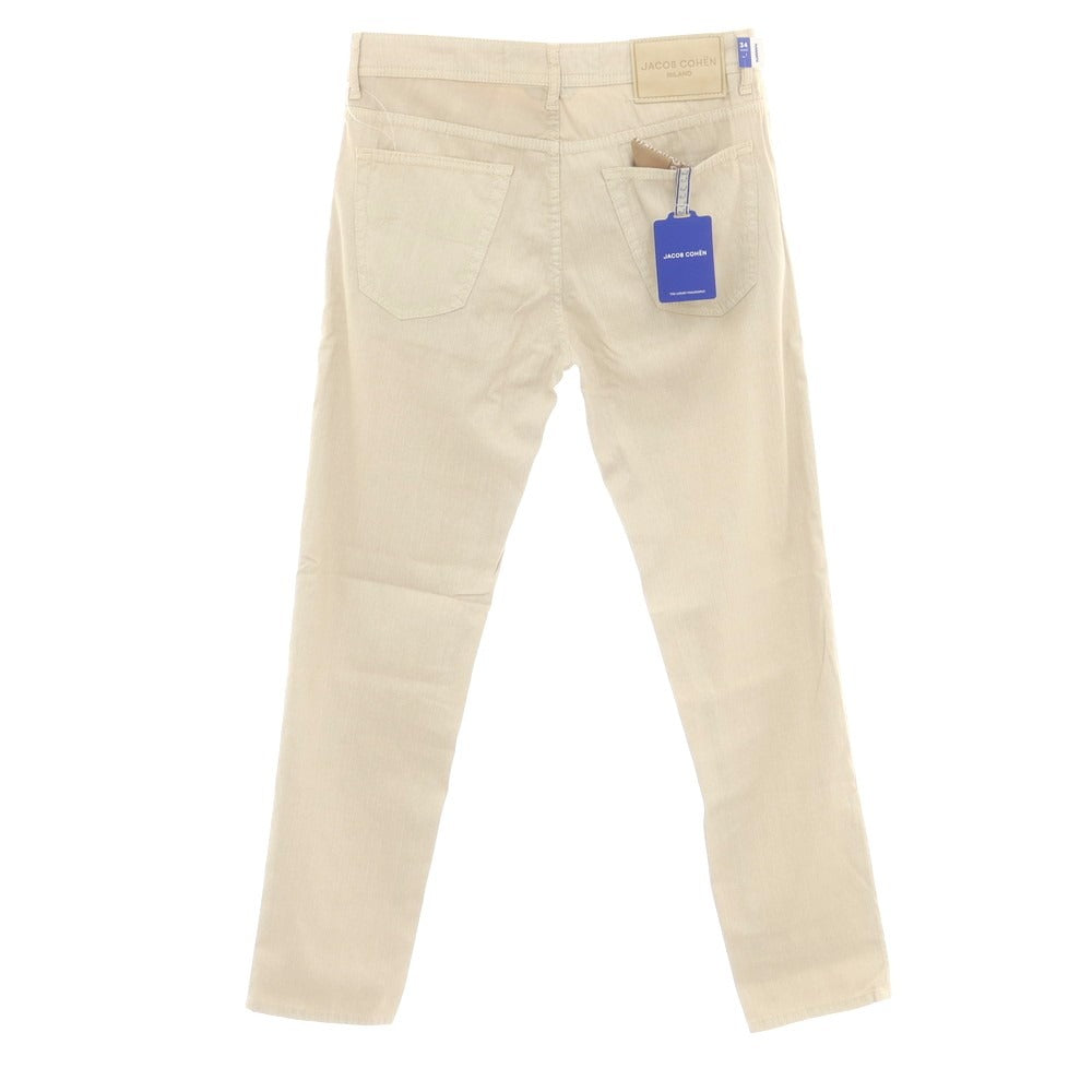 【新品】ヤコブコーエン JACOB COHEN SCOTT ストレッチ コットン 5ポケットパンツ ベージュ【 34 】【 状態ランクN 】【 メンズ 】