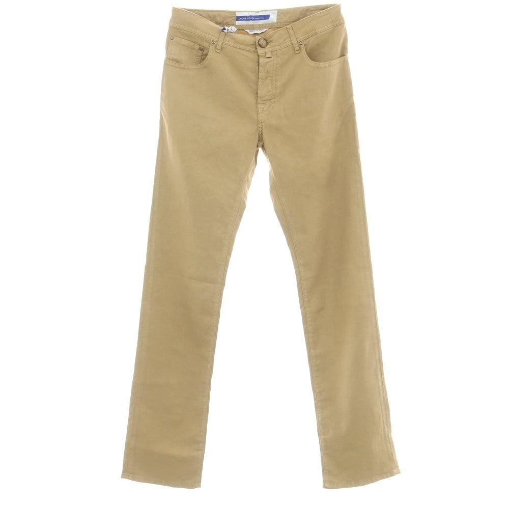 【新品】ヤコブコーエン JACOB COHEN EDUARD ストレッチ コットンリネン 5ポケットパンツ ベージュ系【 34 】【 状態ランクN 】【 メンズ 】