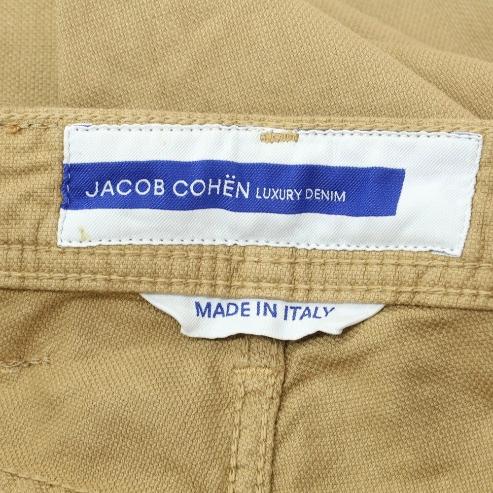 【新品】ヤコブコーエン JACOB COHEN EDUARD ストレッチ コットンリネン 5ポケットパンツ ベージュ系【 34 】【 状態ランクN 】【 メンズ 】